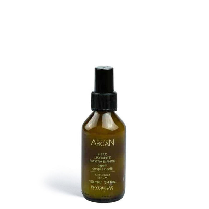 Anti-Frizz Verzachtend Serum Phytorelax Argan Professional Hair Care, professionele haarverzorging met arganolie.