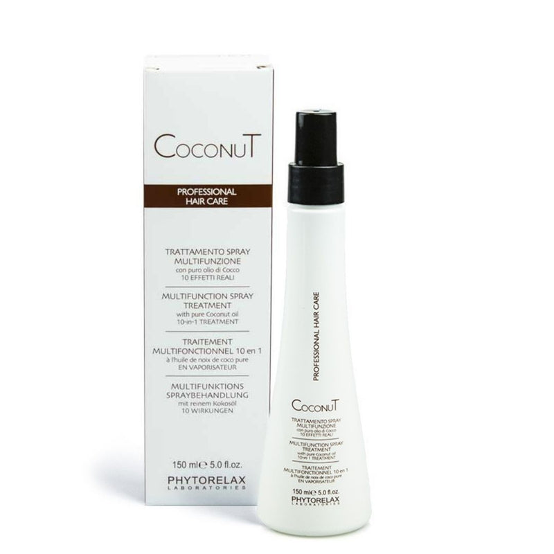 Hydraterende  Multifunctionele 10 in 1 haarspray. Coconut Professional Hair Care Phytorelax. Professionele haarverzorging met hydraterende kokos.