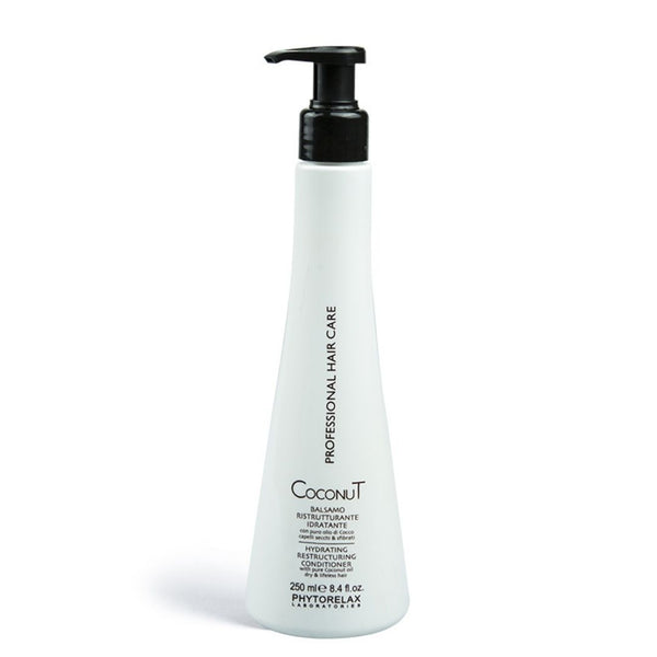 Hydraterende Conditioner Coconut Professional Hair Care Phytorelax. Professionele haarverzorging met hydraterende kokos.