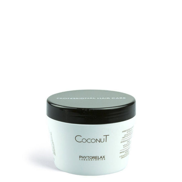Hydraterend Masker Coconut Professional Hair Care Phytorelax. Professionele haarverzorging met hydraterende kokos.