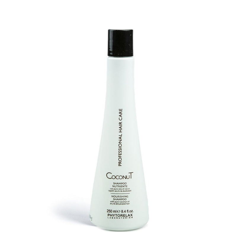 Hydraterende Shampoo Coconut Professional Hair Care Phytorelax. Professionele haarverzorging met hydraterende kokos.
