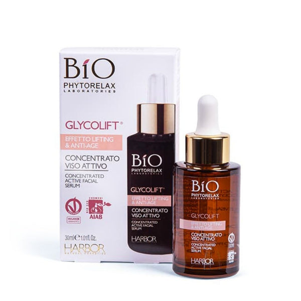 Glycolift Concentraat Serum Bio Phytorelax. Stimuleert de celvernieuwing van de rijpere huid. Vegan, natuurlijk, biologisch, duurzaam